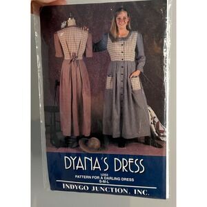 Indygo‎ Junction #IJ353 Dyanna's Amish
Day Button-up Dress Pattern S/M/L Uncut